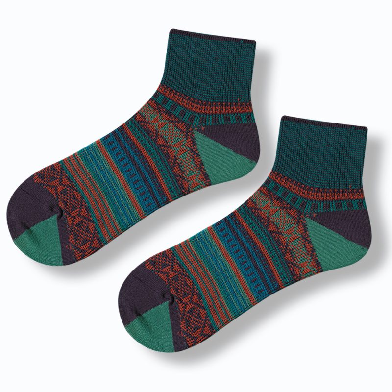 ECHENON South Korea vintage socks men's spring and autumn combed cotton hand-stitched boat socks men's and women's sports socks ins - Image 11