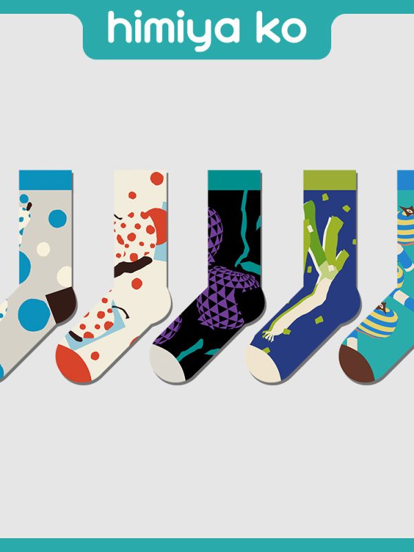 himiya ko socks women winter tube socks new cherry cute socks wholesale original dopamine fashion