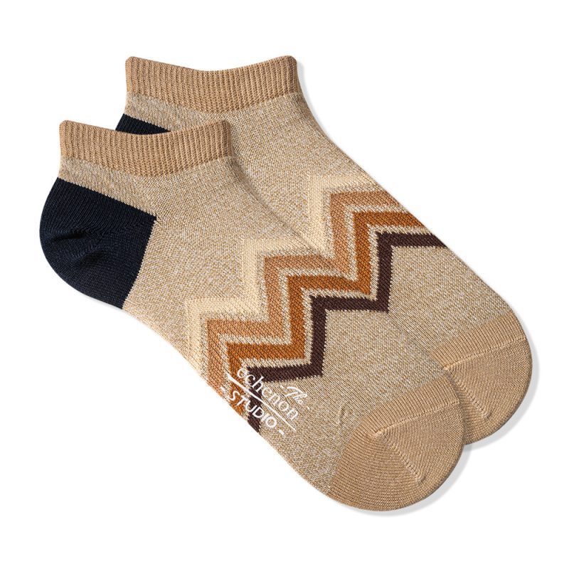 ECHENON Boat Socks Summer Thin Vintage Wavy Pattern Men's Short Socks Men's Trendy ins Distinctive Street European and American Socks - Image 6
