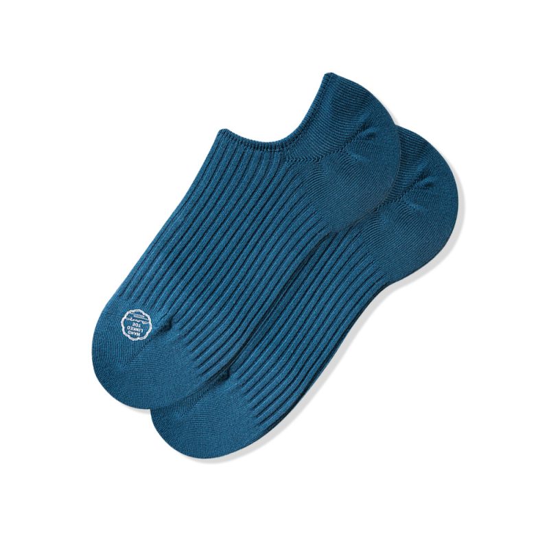 Spring and summer new socks men's 176 double needle boneless Japanese solid color simple boat Socks silicone socks - Image 8