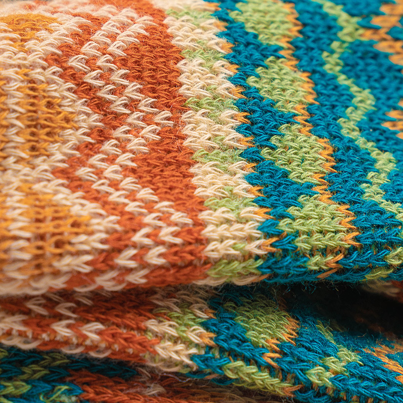 2024 Retro Ethnic Socks: Combed Cotton Sports & Fall Fashion - Image 4