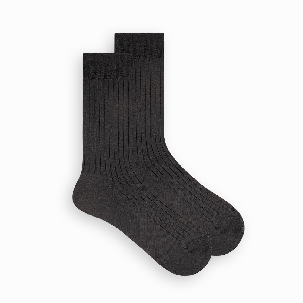 EChenon Men's Thin Cotton Socks: 60 Double Mercerized Casual Tube Socks - Image 7