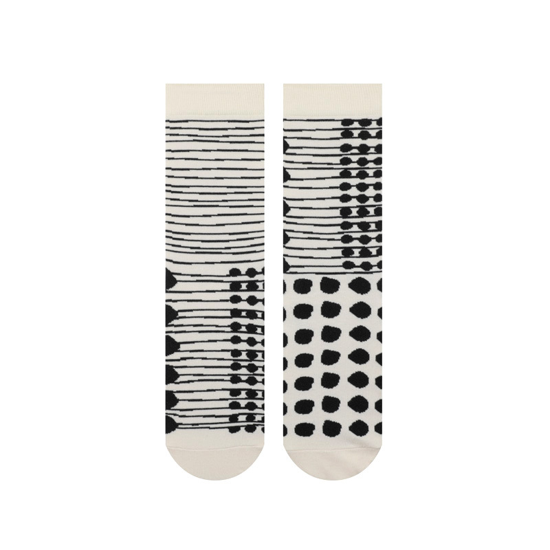 Japanese Cotton Socks: Autumn Winter High-End Couple Jacquard - Image 4
