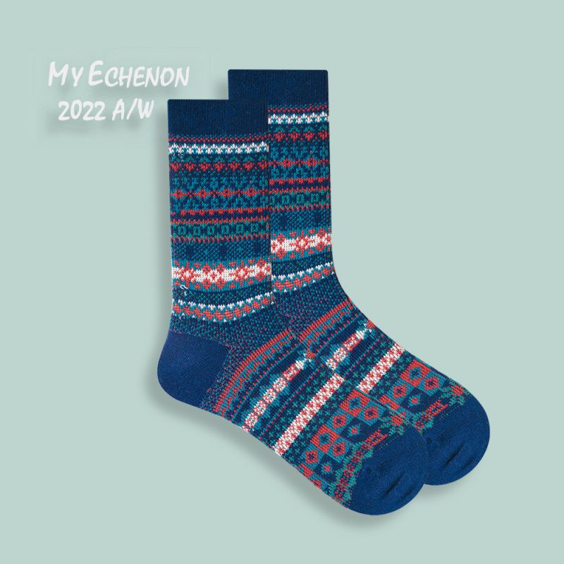 Autumn and Winter Socks Men's Ami Kaji American Style Retro Ethnic Style Trendy Couple's Combed Cotton Double-Way Women's Mid-Tube Socks - Image 18