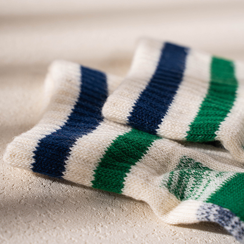 Japanese Cotton Socks Men: Retro Checkered Style - Spring Summer Tide - Image 4