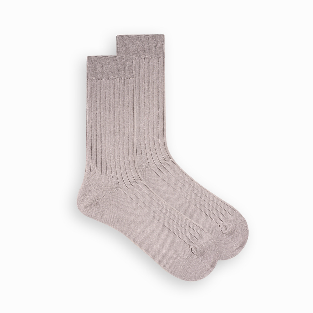 EChenon Men's Thin Cotton Socks: 60 Double Mercerized Casual Tube Socks - Image 13