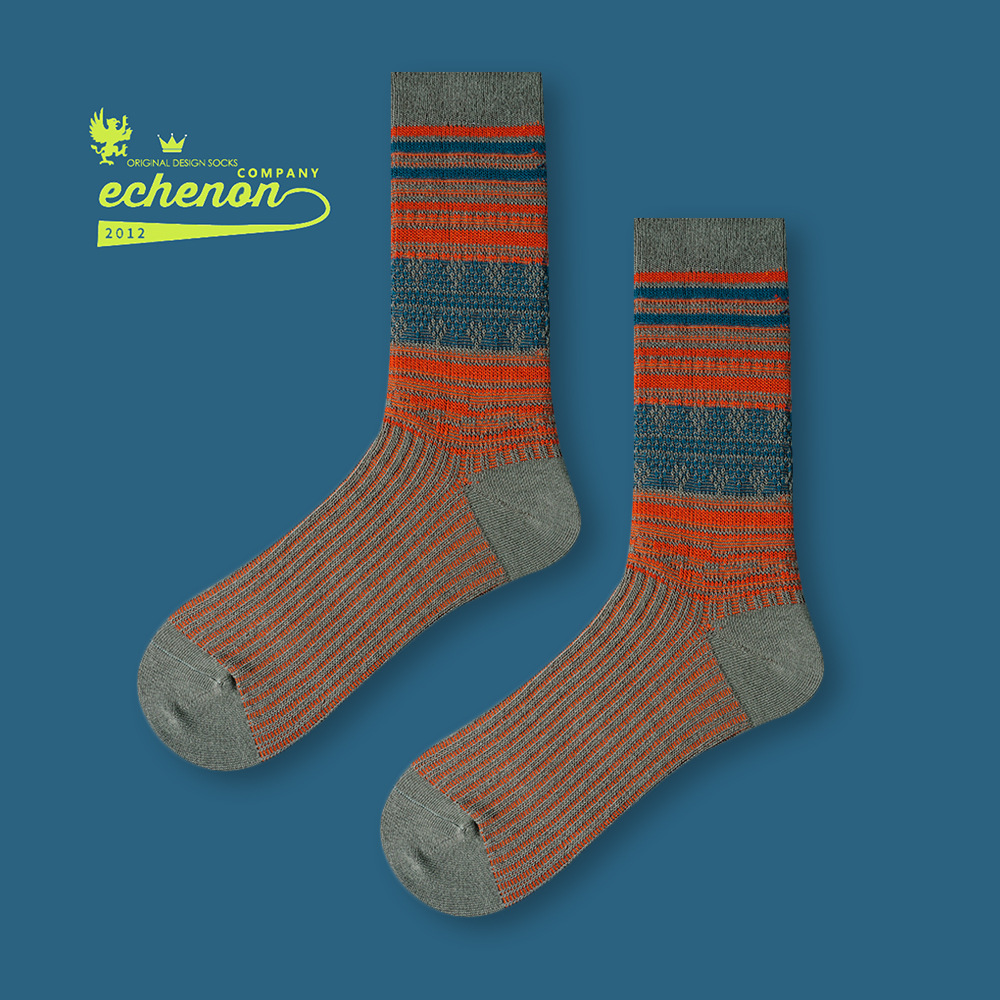 Vintage Ethnic Cityboy Socks: Men's Cotton Mid-Calf Autumn Winter - Image 9