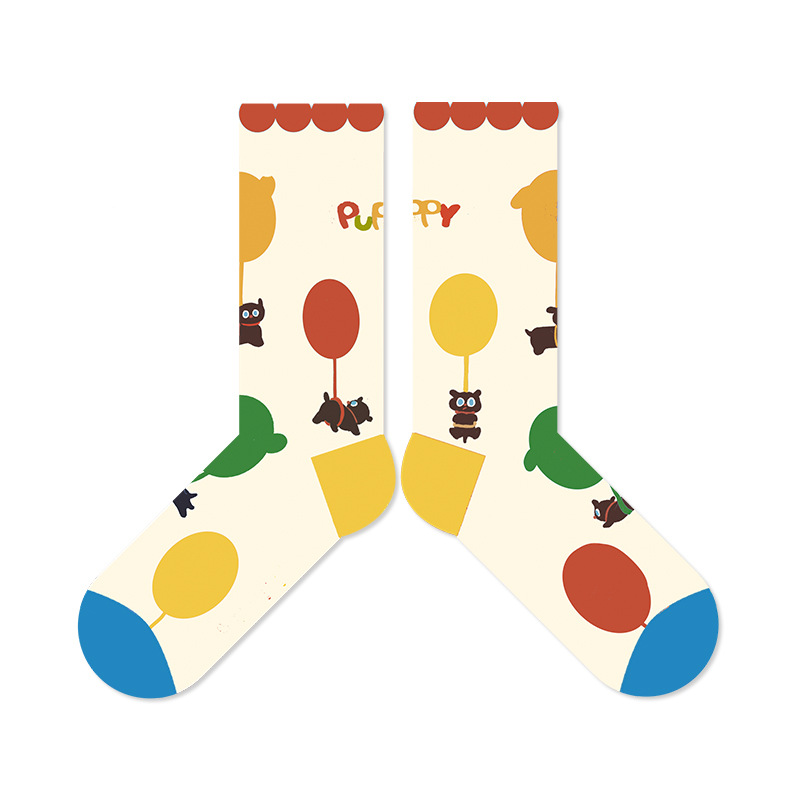 Cute Cartoon Dog Socks: Spring 2025 Trendy Mid-Tube Fashion - Image 8