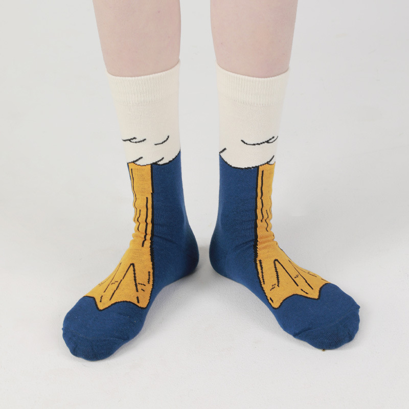 Duck Socks: 2025 Autumn Women's Cute Xinjiang Cotton Mid-Tube Socks - Image 3