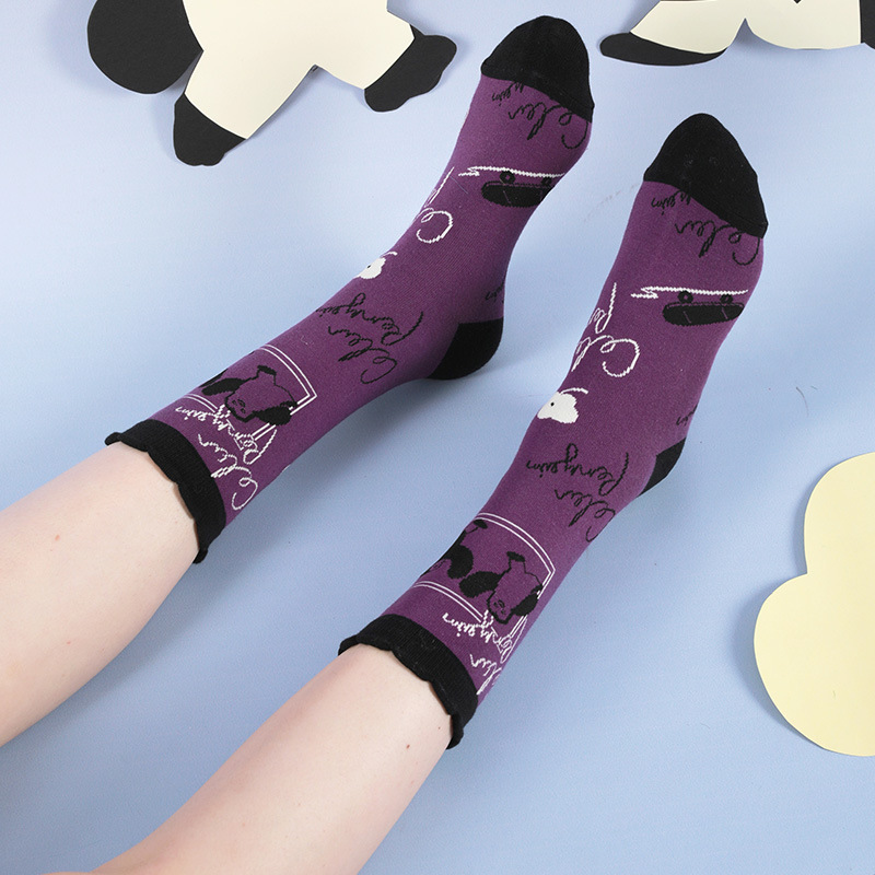 Penguin Socks Women: Cute Winter Mid-Calf Combed Cotton 2025 - Image 3