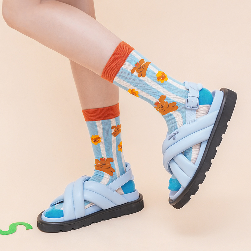 2025 Summer Kids Socks: Cute Cartoon Mesh Cotton Socks for Girls - Image 4