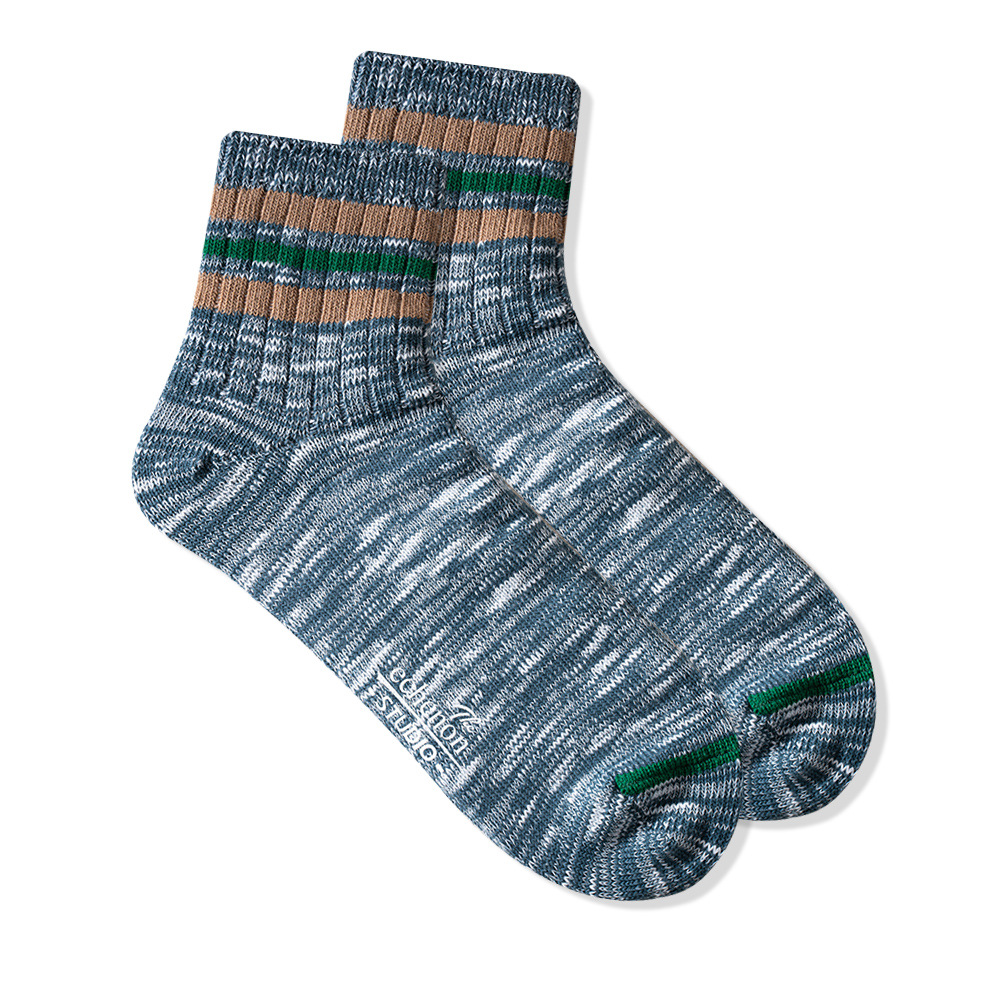 Retro Harajuku Socks: Men's Spring/Summer Thick Cotton National Style Boat Socks - Image 7