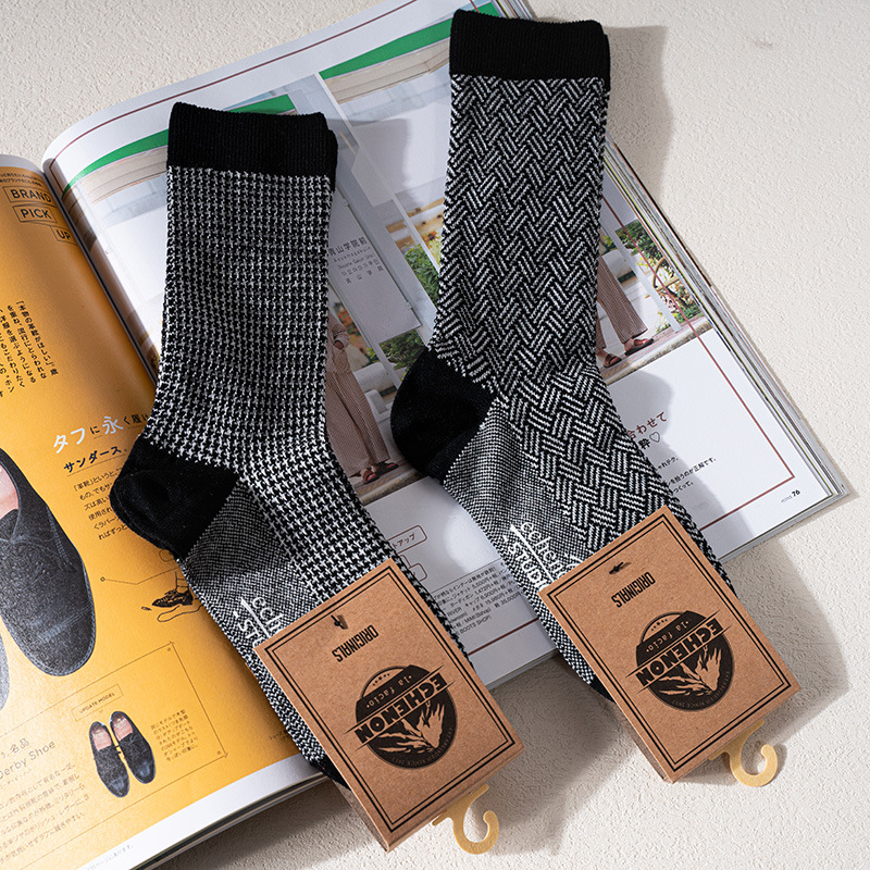 ECENON Men's Mercerized Cotton Business Socks - Premium Mid-Calf Dress Socks - Image 5