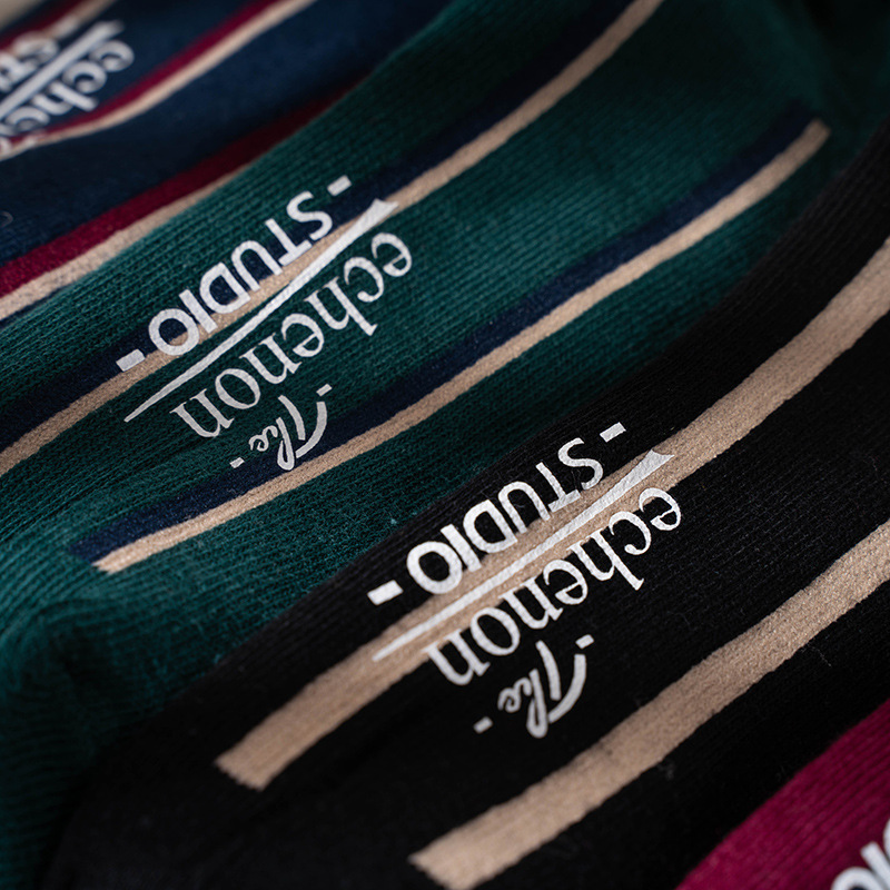 Retro Ethnic Striped Socks: Spring Summer Cotton Boat Socks for Men & Women - Image 4