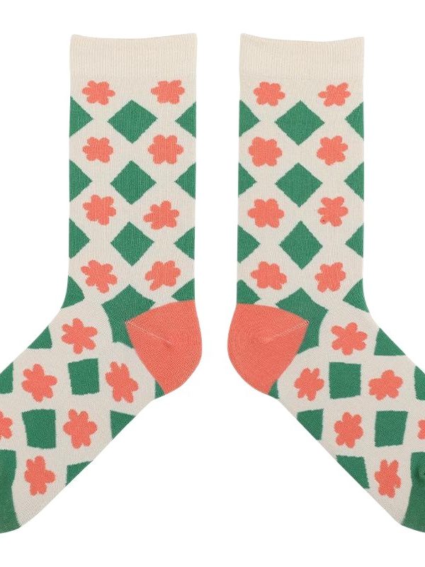 Himiya ko Original Flower and Japanese Style Cartoon Illustration Women's Socks ins Personalized Fashionable Socks Casual Couple's Mid-length Socks
