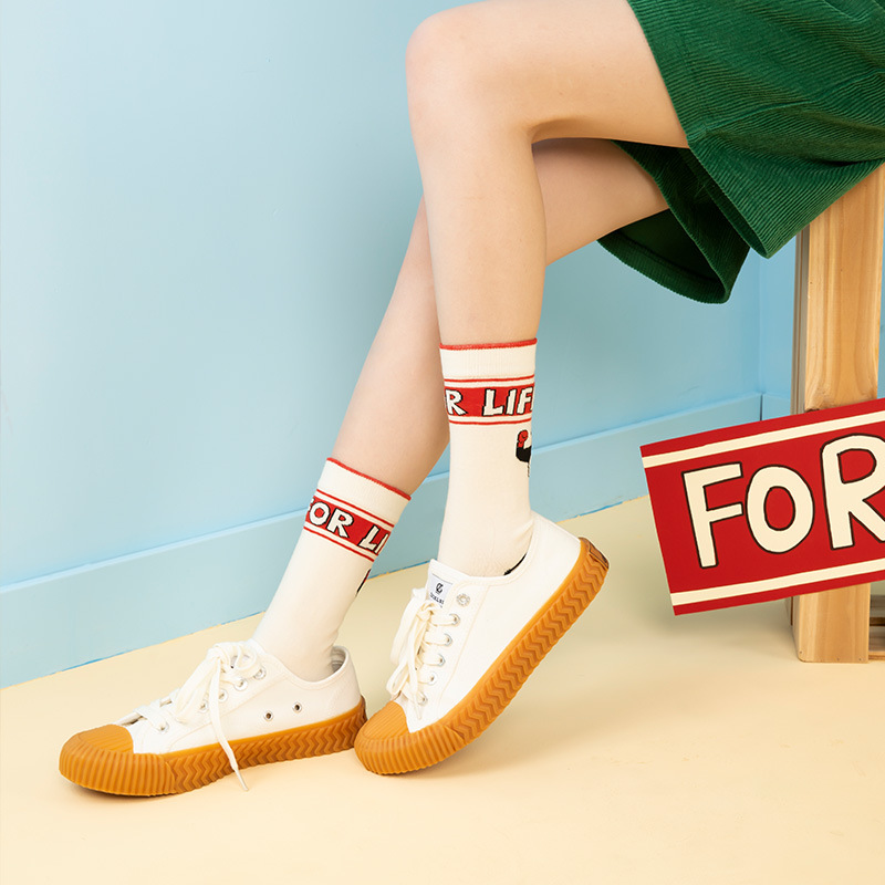 Himiya ko Women's Socks 2022 Original Cute Favorite Garden Series Mid-tube Cotton Socks All-match Personalized Four-season Socks - Image 5