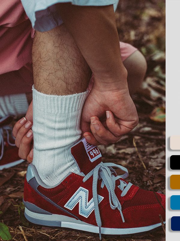 Autumn and Winter New Same Long Socks Men's European and American Fashion Brand Solid Color Men's Drawstring Printed Sports Mid-Socks