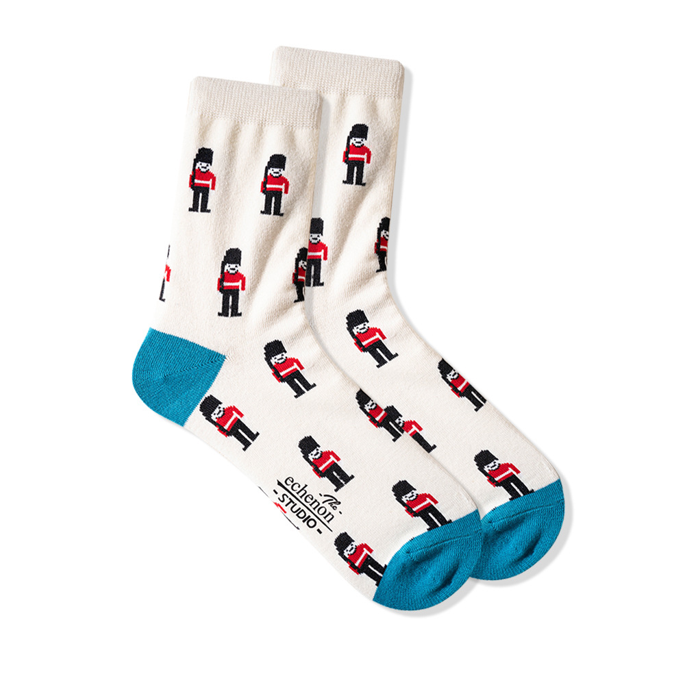 Men's Retro British Guard Socks: Spring Summer Sports Style - Image 5
