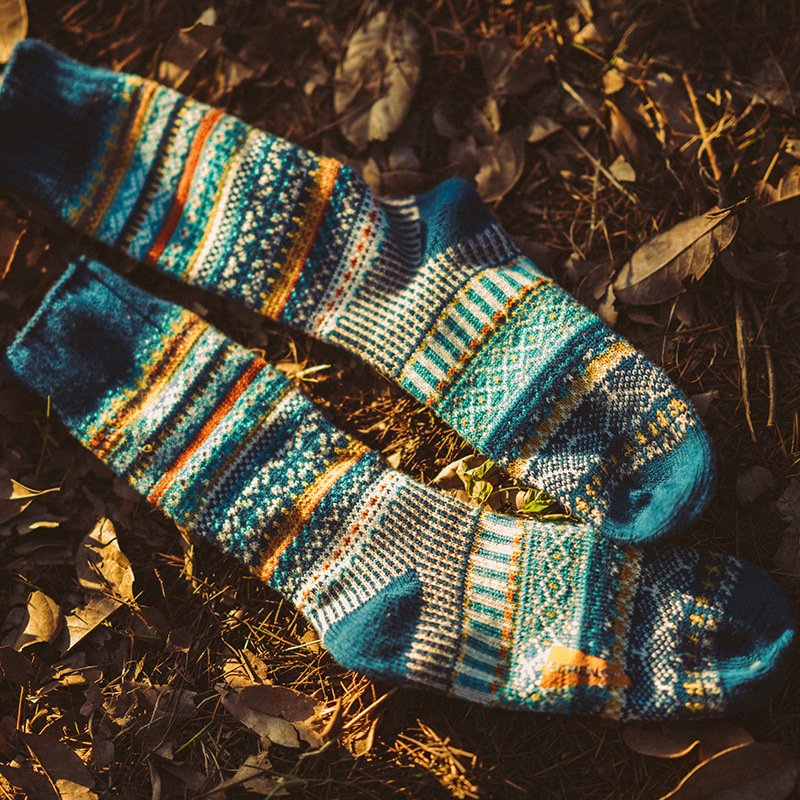 Men's Workwear Socks: Retro Red Wing Style, Combed Cotton, Mid-Calf - Image 3