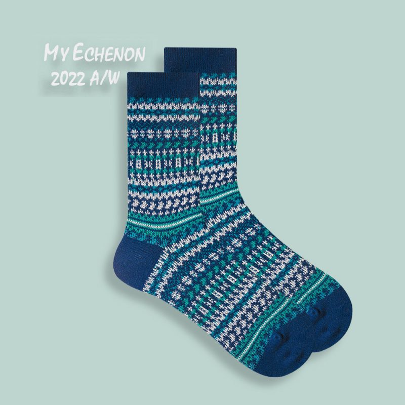 Autumn and Winter Socks Men's Ami Kaji American Style Retro Ethnic Style Trendy Couple's Combed Cotton Double-Way Women's Mid-Tube Socks - Image 23