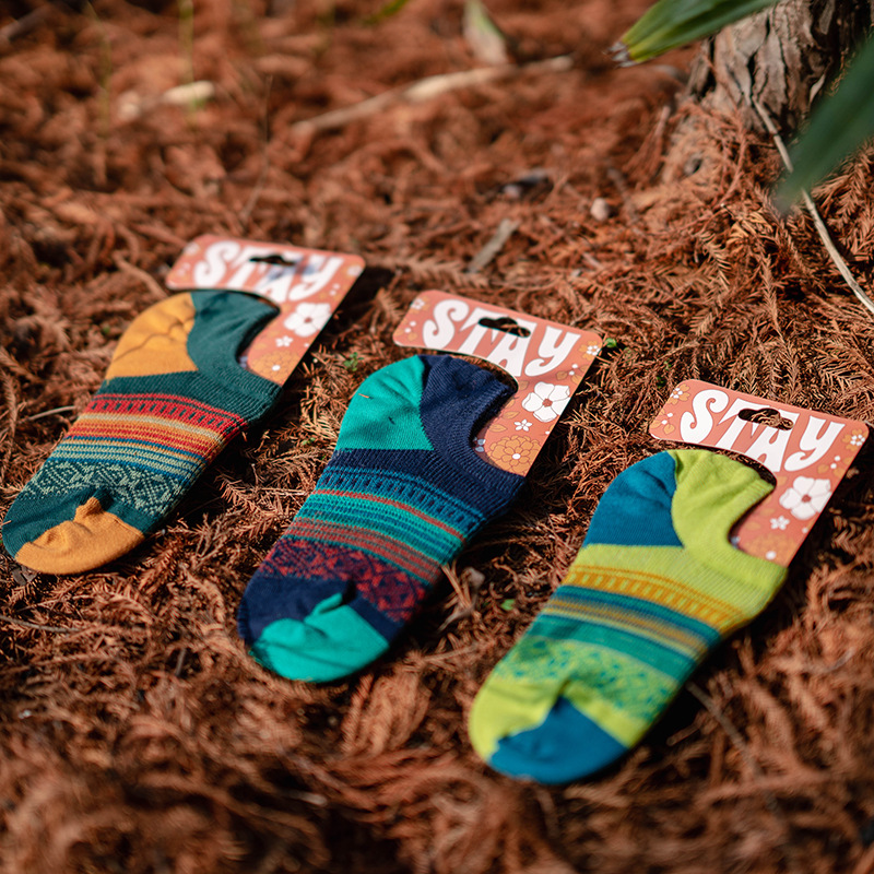 ECHENON Combed Cotton Socks: Women's & Men's Vintage Fashion Boat Socks - Image 2