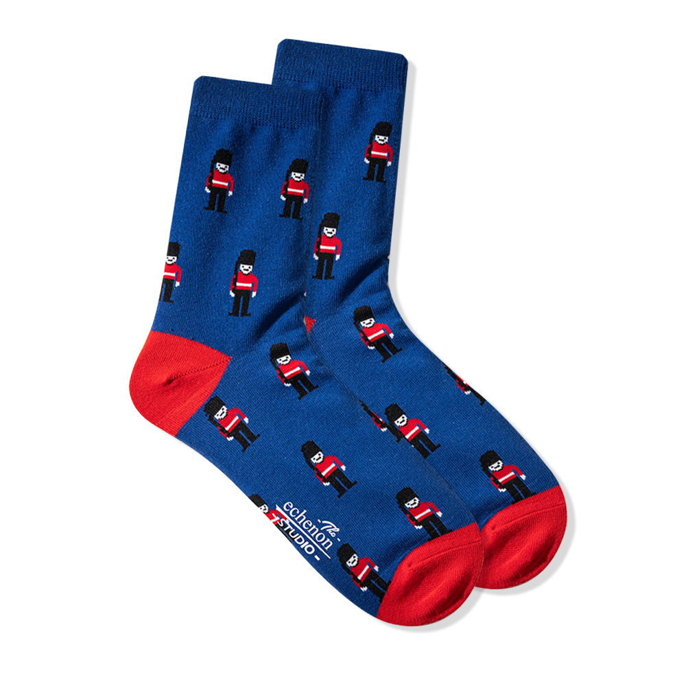 Men's Retro British Guard Socks: Spring Summer Sports Style - Image 7