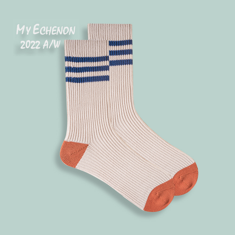Cityboy Socks: Japanese Striped Combed Cotton Men's Fashion - Image 6
