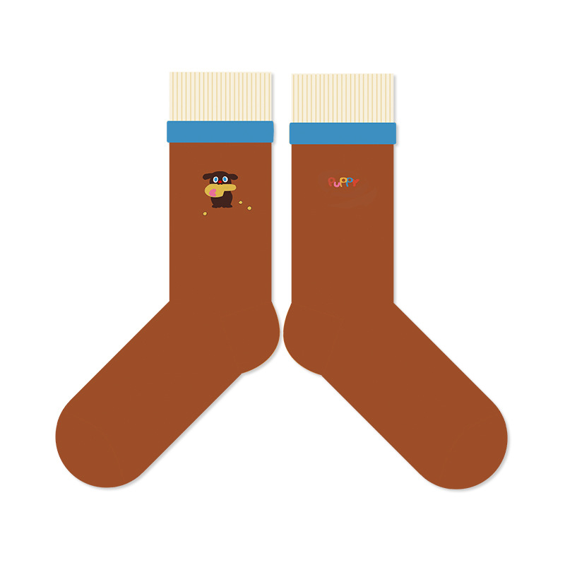 Cute Cartoon Dog Socks: Spring 2025 Trendy Mid-Tube Fashion - Image 7