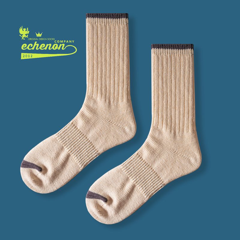Autumn and Winter Japanese heavy industry 80g + thick combed cotton men's and women's socks fashion brand retro combed cotton sports mid-calf length socks - Image 8