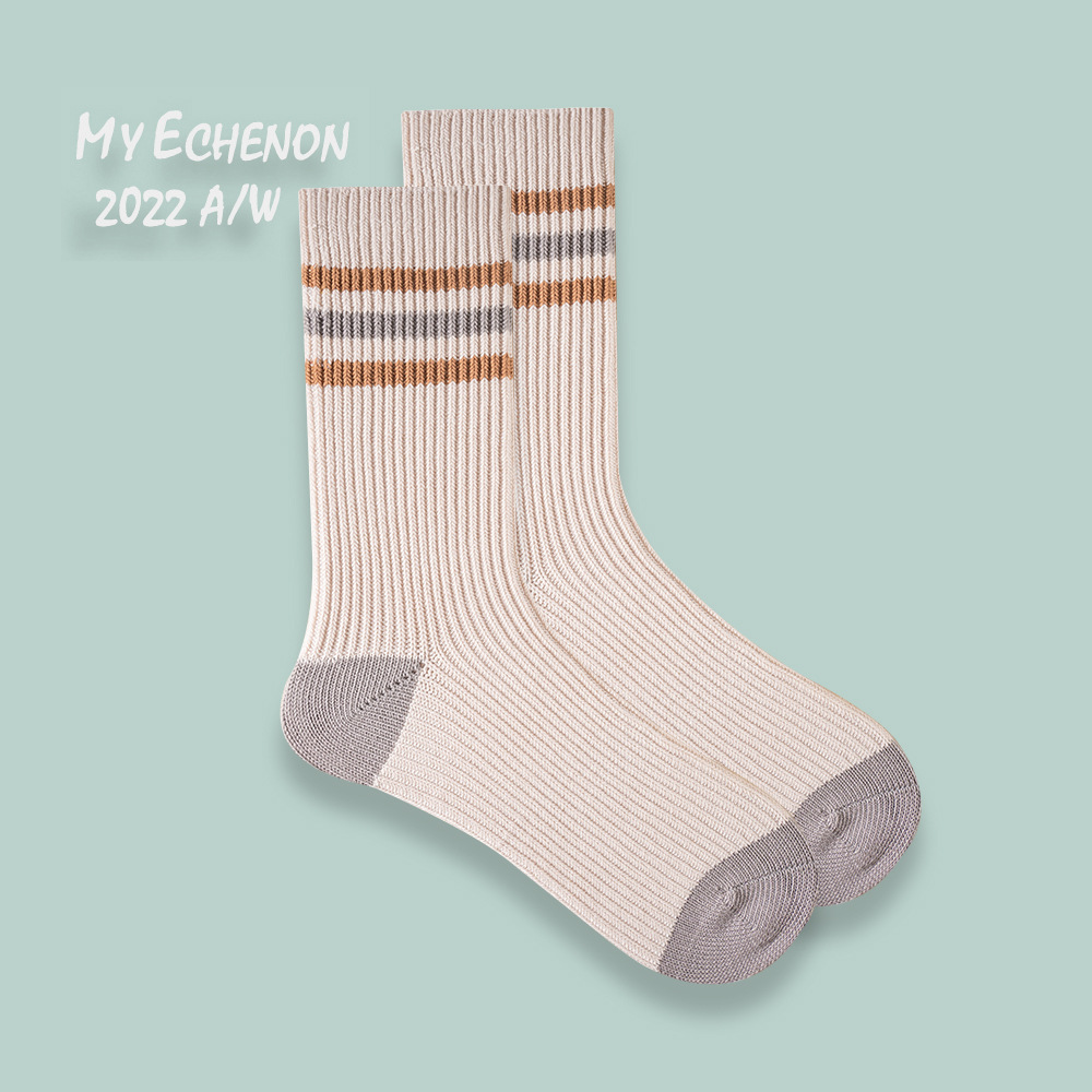 Cityboy Socks: Japanese Striped Combed Cotton Men's Fashion - Image 8