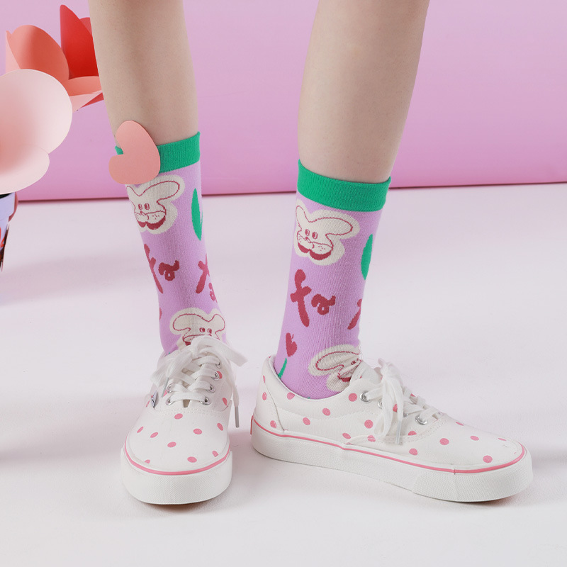Himiya Rabbit Socks: Cute Korean Style Women's Ankle Socks - Image 3