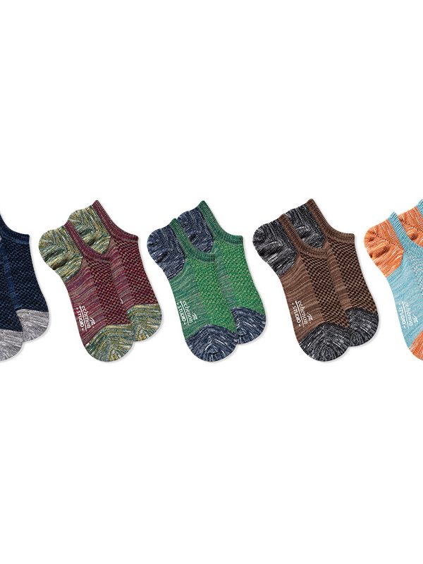 Socks men's spring new Japanese retro contrast color hollow thick needle ankle socks men's sports socks AliExpress Amazon