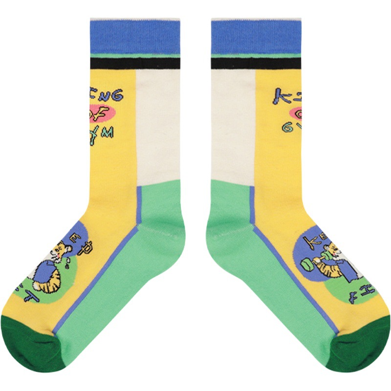 Himiya ko Women's Socks 2022 Original Cute Favorite Garden Series Mid-tube Cotton Socks All-match Personalized Four-season Socks