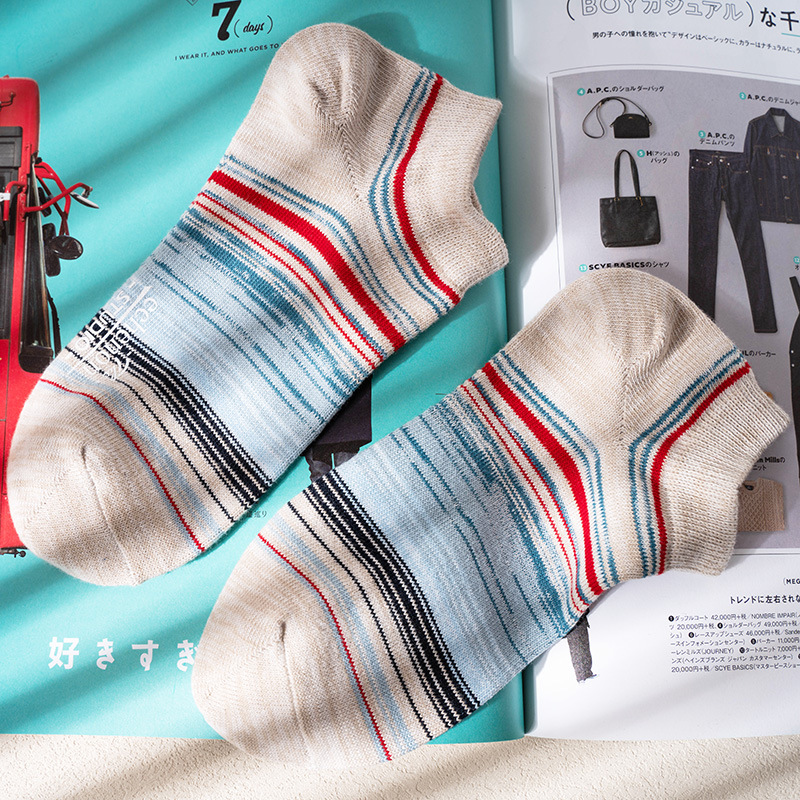 Spot ECHENON Men's Thin Boat Socks: Korean Style Summer Comfort - Image 3