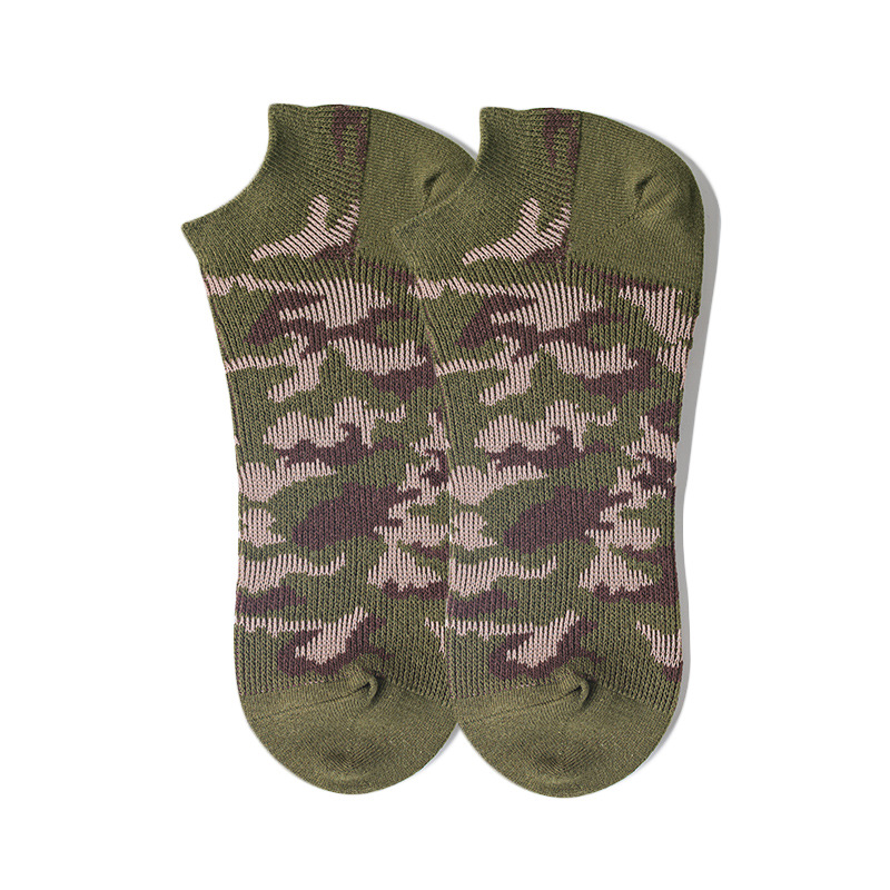 Men's Fashion Socks: National Style Camouflage Cotton Boat Socks - Image 9