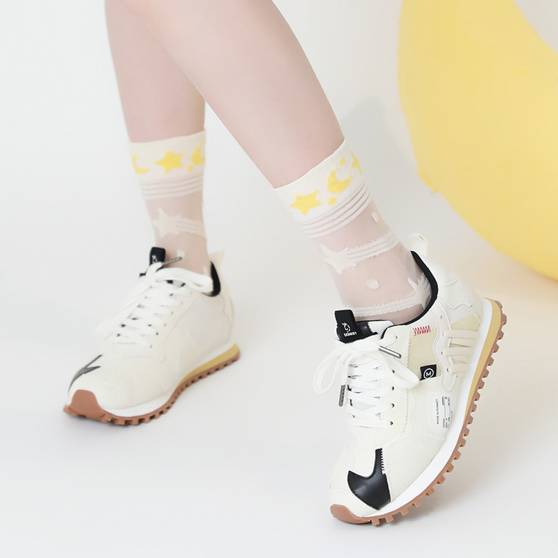Cute Star Mesh Socks: Women's Summer Breathable Glass Silk Tube Socks - Image 3