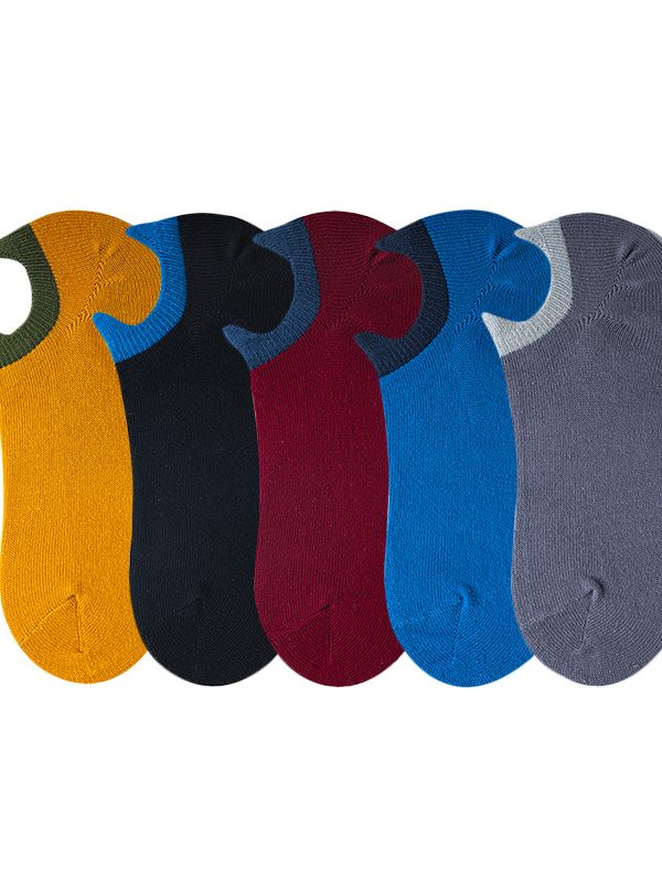 Spring and Summer new Japanese fashionable socks thick needle cotton thread retro men's ethnic Harajuku style socks  men's boat