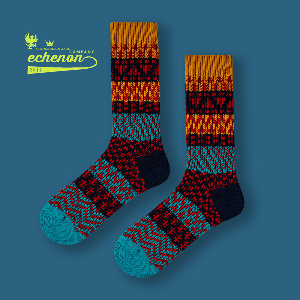 Ami Kaji Men's Thick Knit Winter Socks: Warm & Trendy - Image 9