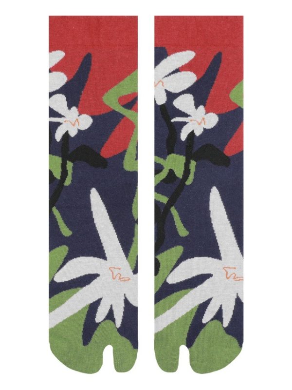 Himiya ko 2025 socks women's mountain Moon series toe socks designer jacquard combed cotton socks spot