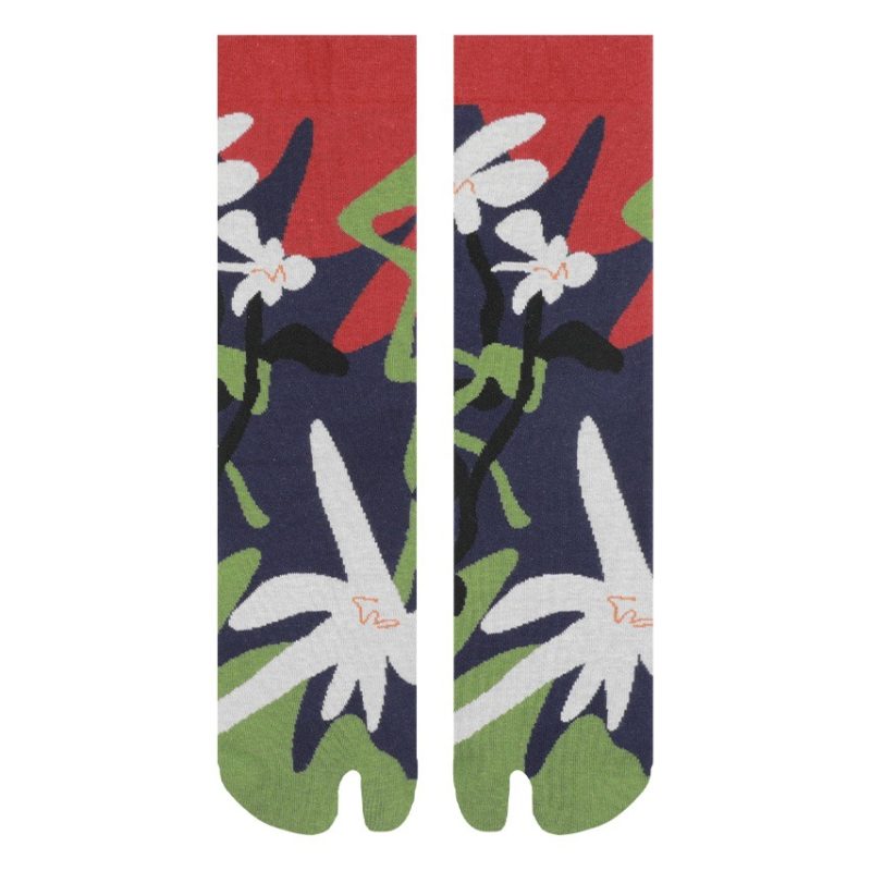Himiya ko 2025 socks women's mountain Moon series toe socks designer jacquard combed cotton socks spot