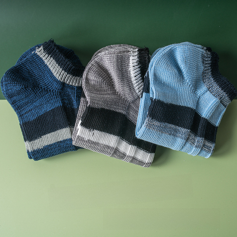 Men's Retro Ethnic Socks: Trendy Thick Cotton Needle Boat Socks - Image 2