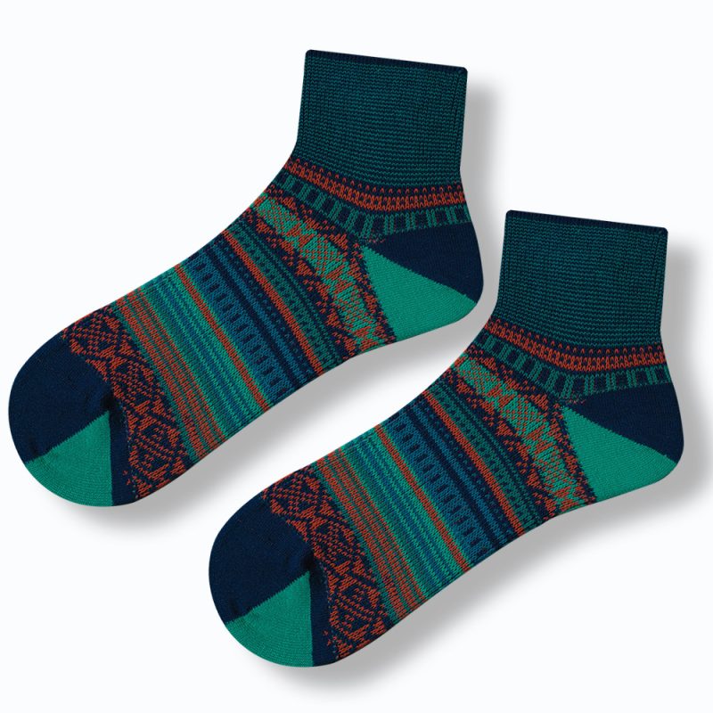 ECHENON South Korea vintage socks men's spring and autumn combed cotton hand-stitched boat socks men's and women's sports socks ins - Image 6