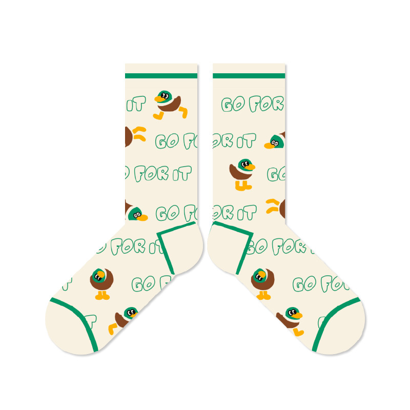 Cute Duck Socks - Women's Cartoon Mid-Calf Fashion Socks - Image 10