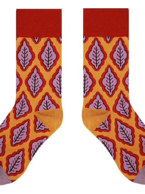 2025 Autumn and Winter Fashionable Socks Women's Butterfly Series ins High Street Designer Skin-Friendly Cotton Mid-Size Socks