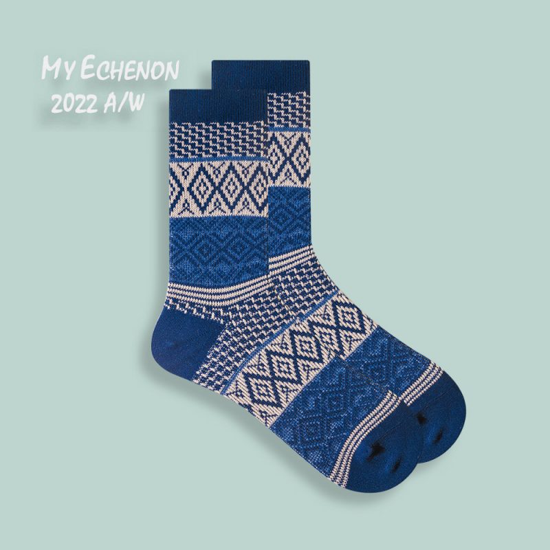 Autumn and Winter Socks Men's Ami Kaji American Style Retro Ethnic Style Trendy Couple's Combed Cotton Double-Way Women's Mid-Tube Socks - Image 24