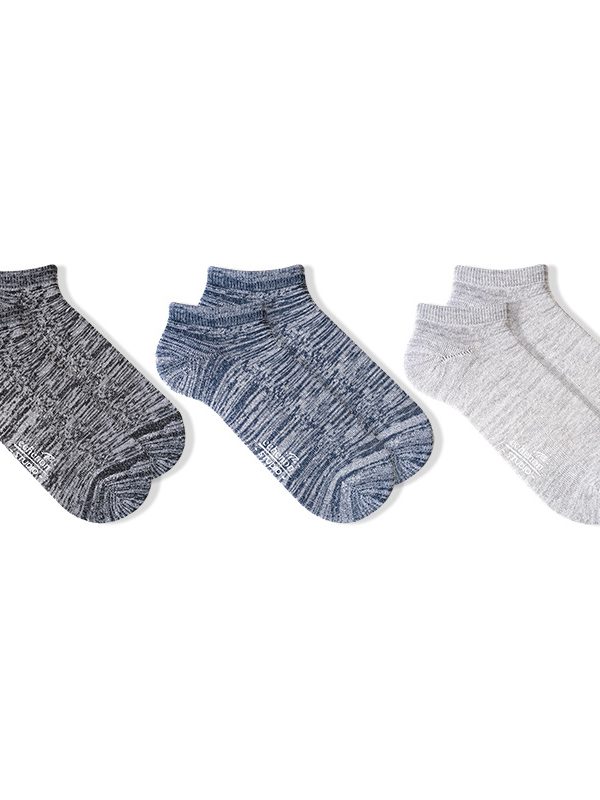 Spring and Summer New Fashionable Socks  Retro Socks Men's Ethnic Style Half Terry Thickened Men's Shallow Top Boat Socks