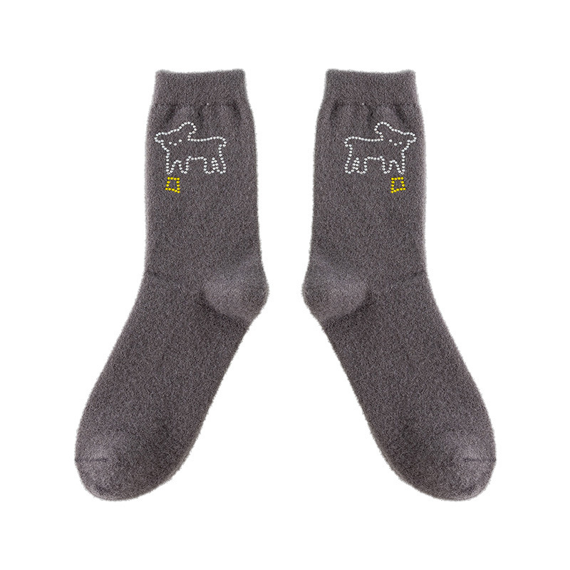 Dopamine Diamond Socks: Warm, Cute Japanese Cartoon Socks for Women - Image 9