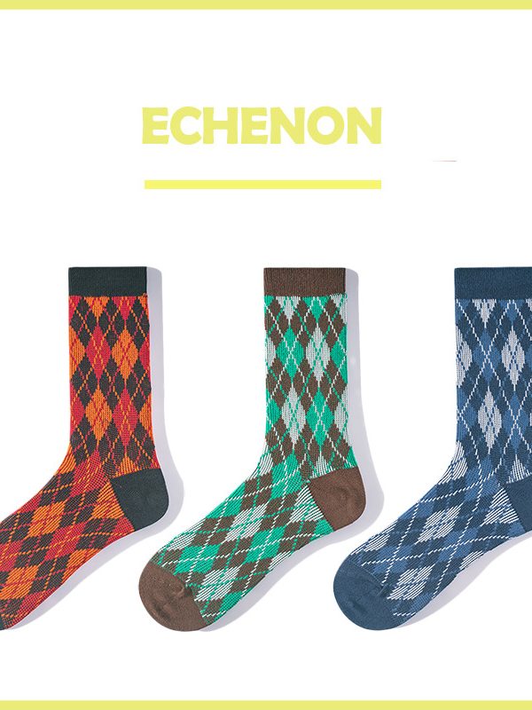 Spot Japanese new socks men's socks retro ethnic style thick line Tide brand Sports men's socks