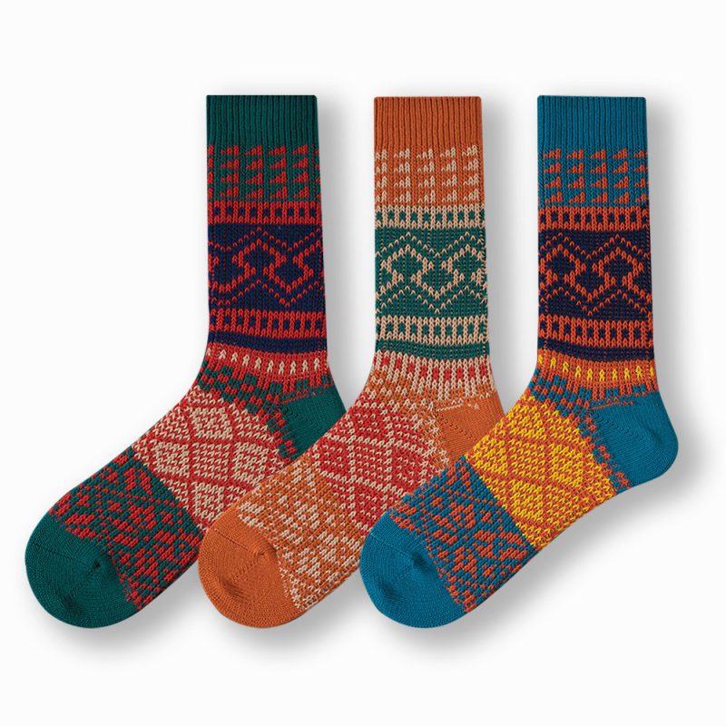 Ladies' Pile Socks Cotton Mid-calf Length Solid Color Various Sizes Comfortable Breathable Suitable For Casual Wear - Image 6