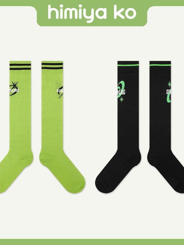 himiya ko fashion trend sports style calf socks summer thin socks women ins trend college style socks wholesale